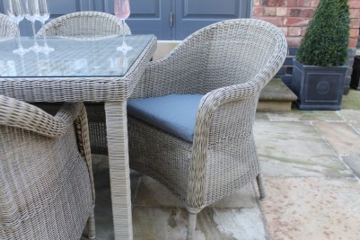 Alder Outdoor Set - 70x70cm Table - 2 Chair - Natural